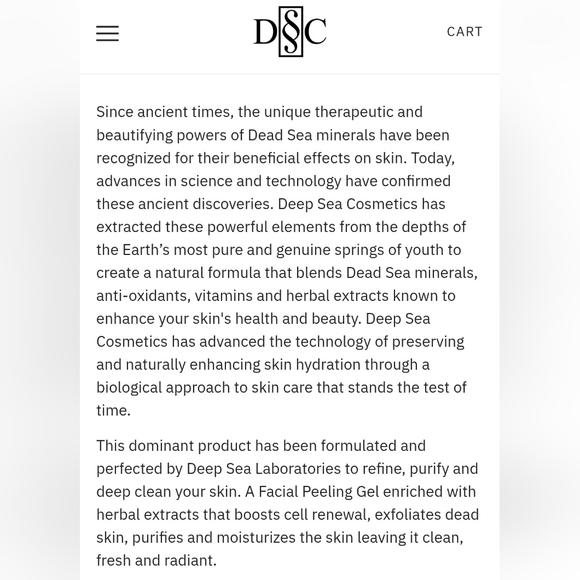 Dead Sea Cosmetics Specialist Collection, Facial Peeling Gel, 50ml - Picture 7 of 9